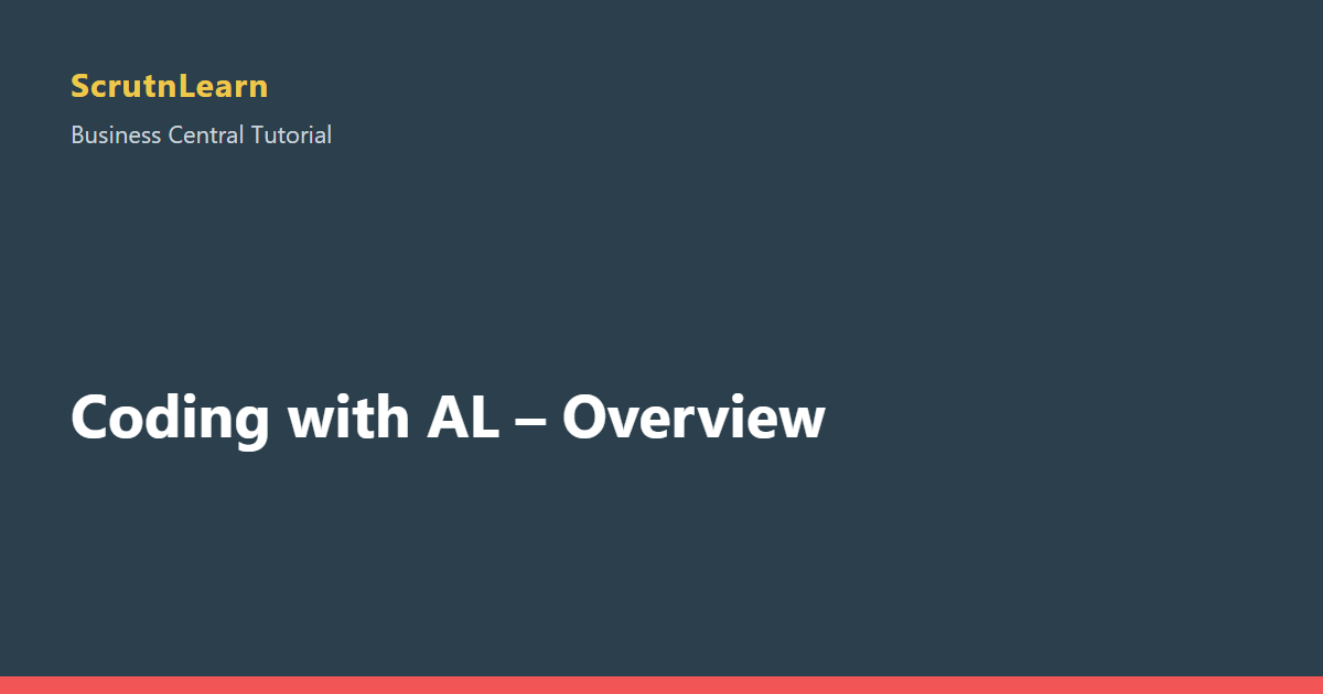 Coding with AL – Overview