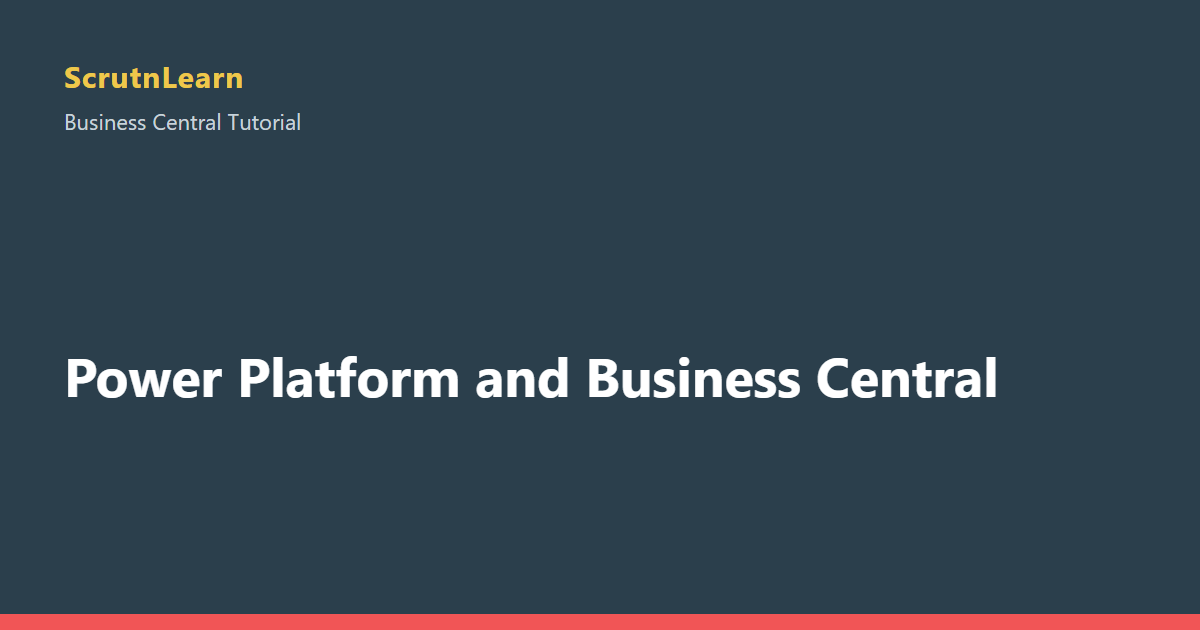 Power Platform and Business Central