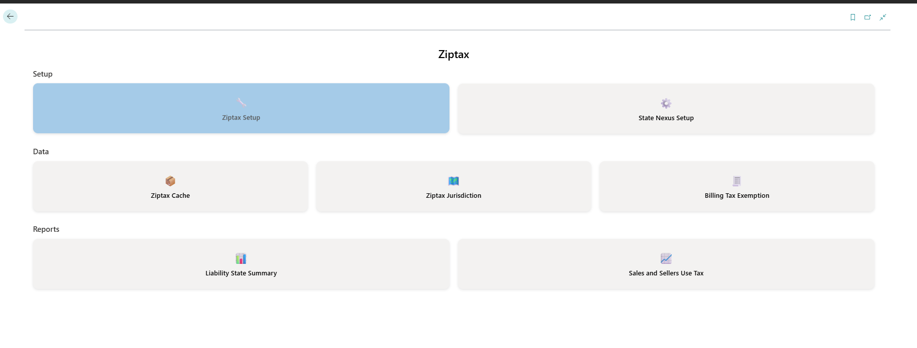 Custom tile interface rendered inside the Business Central web client by a control add-in