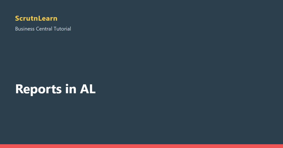 Reports in AL